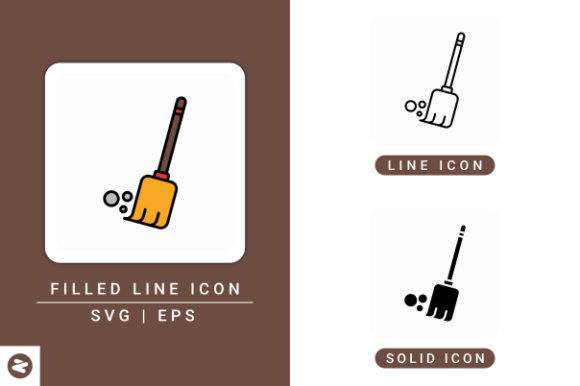 Broom Icons Set: Practical Design Solutions for Tidy Visual Communication