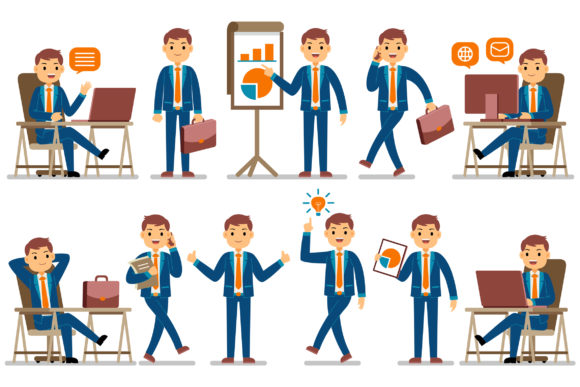 Businessman Profession Characters Set: A Creative Powerhouse for Modern Visual Storytelling