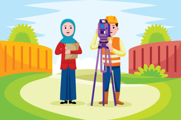 Exploring the Land Surveyor Profession and the Power of Customizable Vector Illustrations
