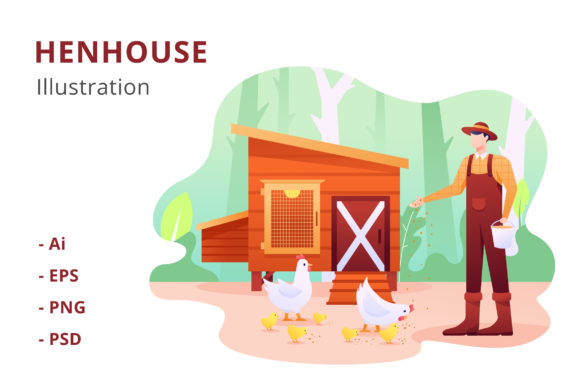 Henhouse Illustration: A Versatile Visual Asset for Creative and Professional Projects