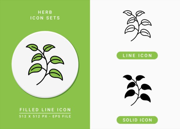 Herb Icons Set: A Versatile Design Resource for Web and Mobile Projects
