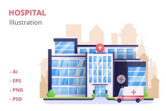 Hospital Illustration: A Versatile Design Asset