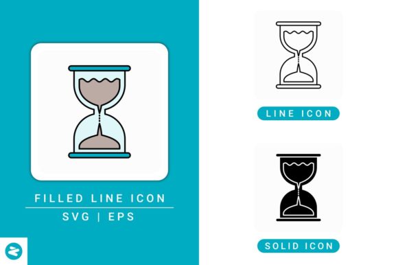 Hourglass Icons Set: Timeless Design for Modern Digital Projects