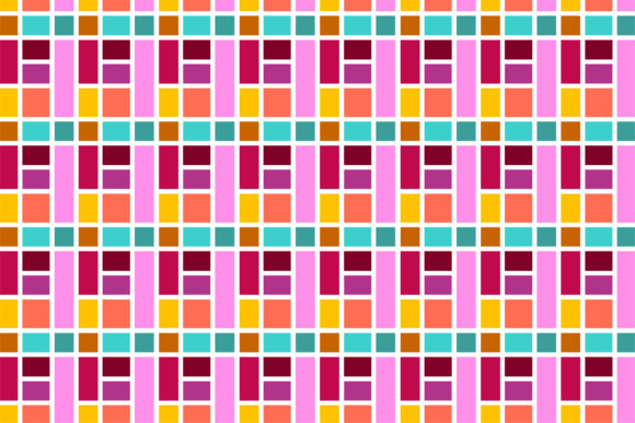 Mosaic Rectangle Bright Pattern: A Versatile Design Element for Modern Visual Projects