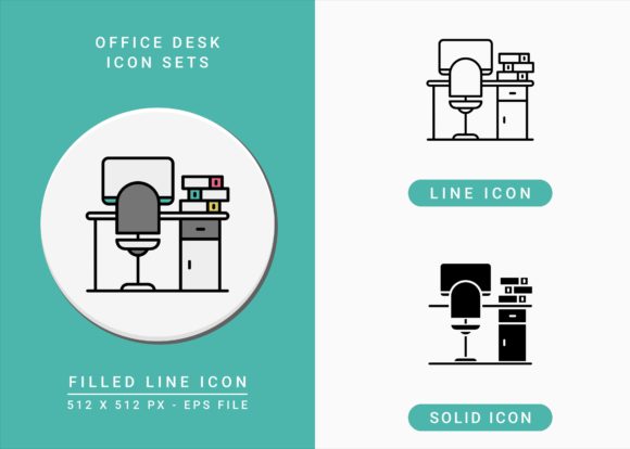 Office Desk Icons Set: A Practical Resource for Modern Design Projects