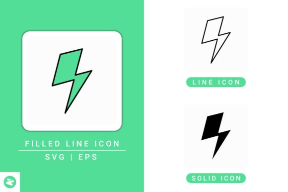 Thunderbolt Icons Set: Powering Modern Design with Versatility and Style