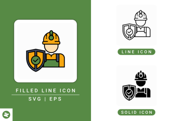 Work Care Icons Set: Design Versatility for Safety and Productivity